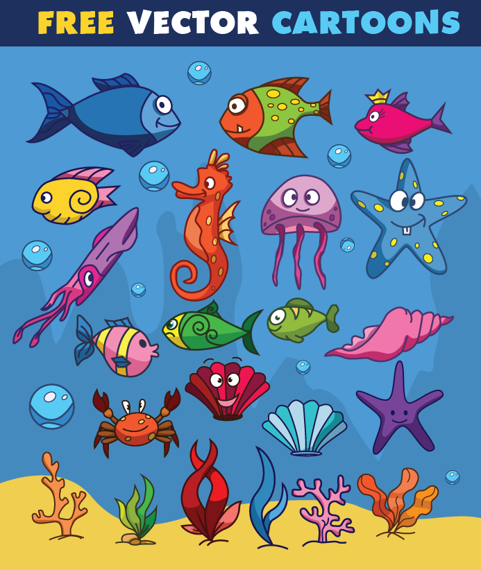 Cartoon Sea Life