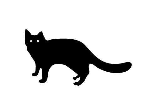 Cat Silhouette Vector Art Free