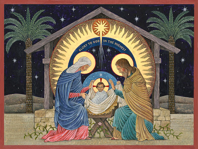 Catholic Christmas Nativity Scene Art