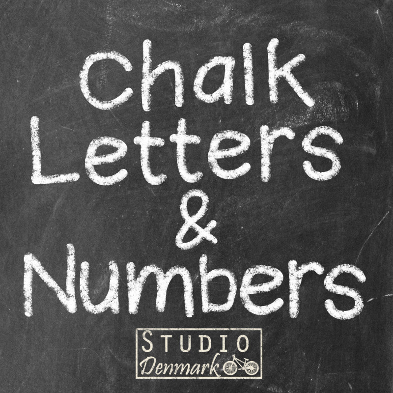 Chalkboard Hand Lettering Alphabet