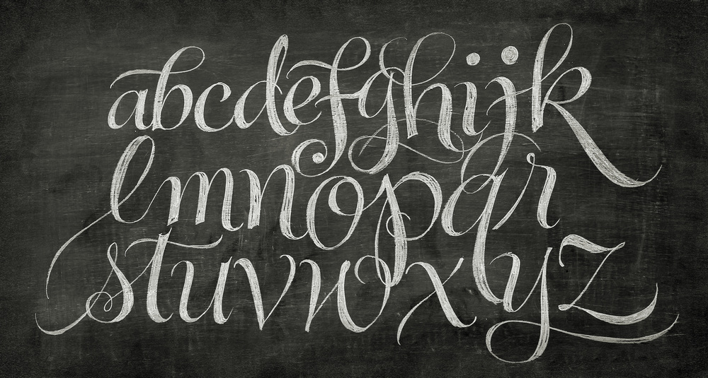 Chalkboard Lettering Alphabet