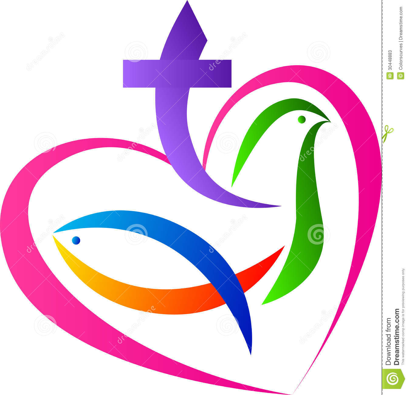 Christian Religious Symbols Clip Art