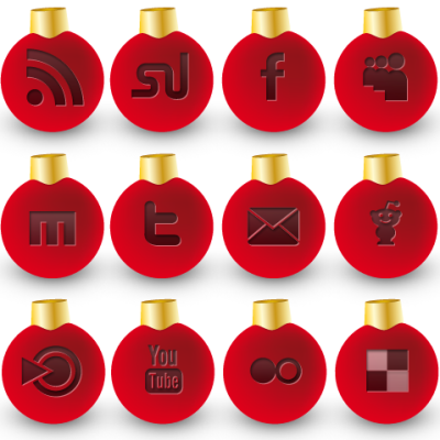 Christmas Social Media Icons