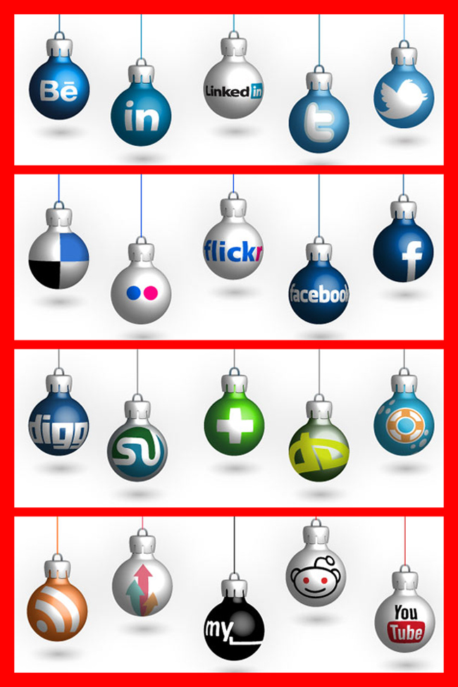 Christmas Social Media Icons