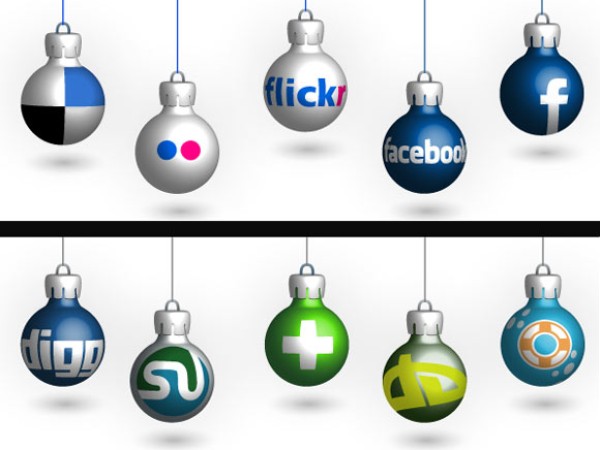 Christmas Social Media Icons