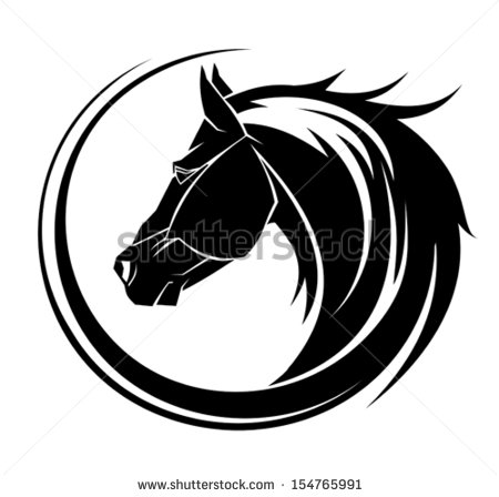 Circle Tribal Horse Tattoo