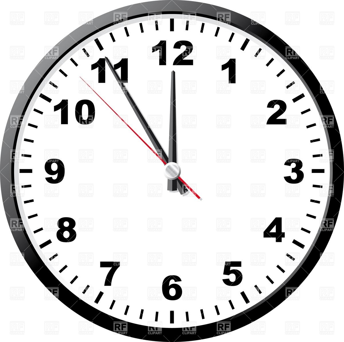 Clock Face Vector Art