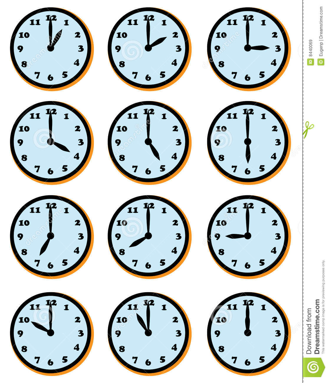 Clock Face Vector