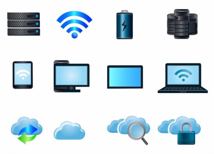 Cloud Computing Icon Vector