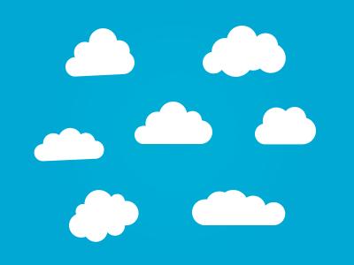 9 Vector Cloud Shapes Images