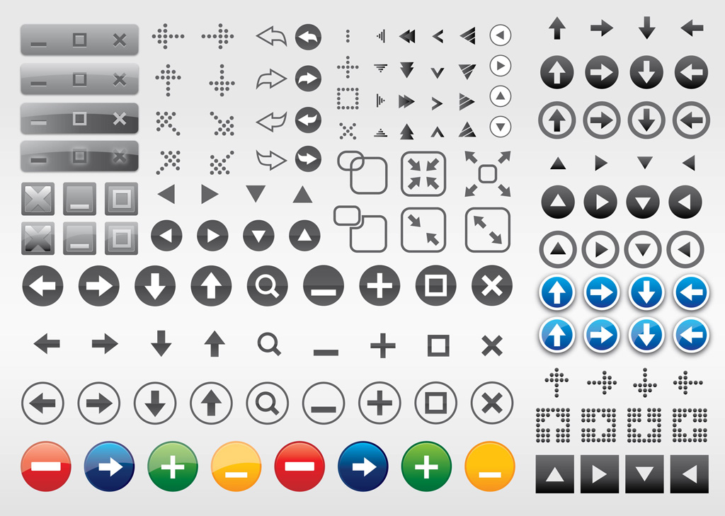 Computer Clip Art Navigation Buttons