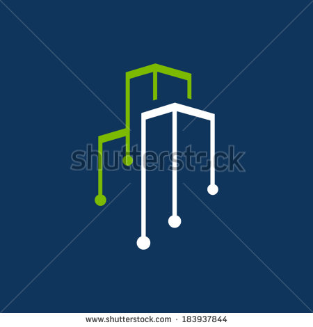 Computer Vector Logos House