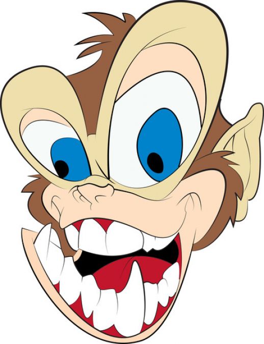 Crazy Cartoon Monkey