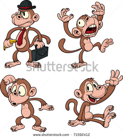 Crazy Cartoon Monkey