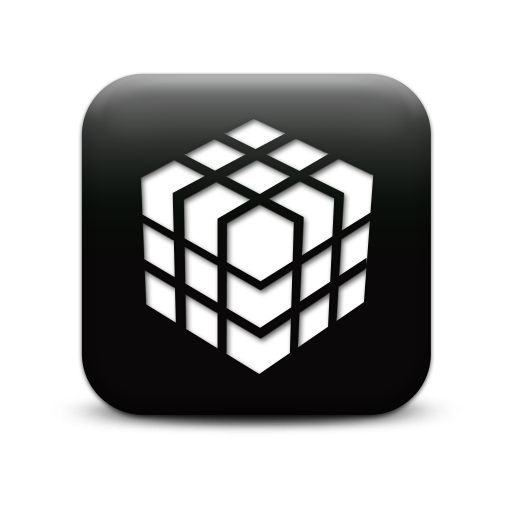 Cube Icon Black Simple Image
