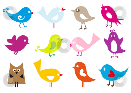 Cute Bird Vector Clip Art