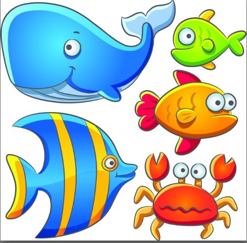 Cute Cartoon Ocean Animals