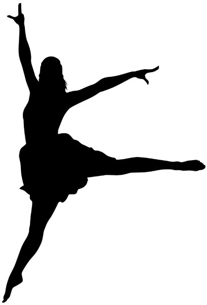 Dancer Silhouette Ballet Pose