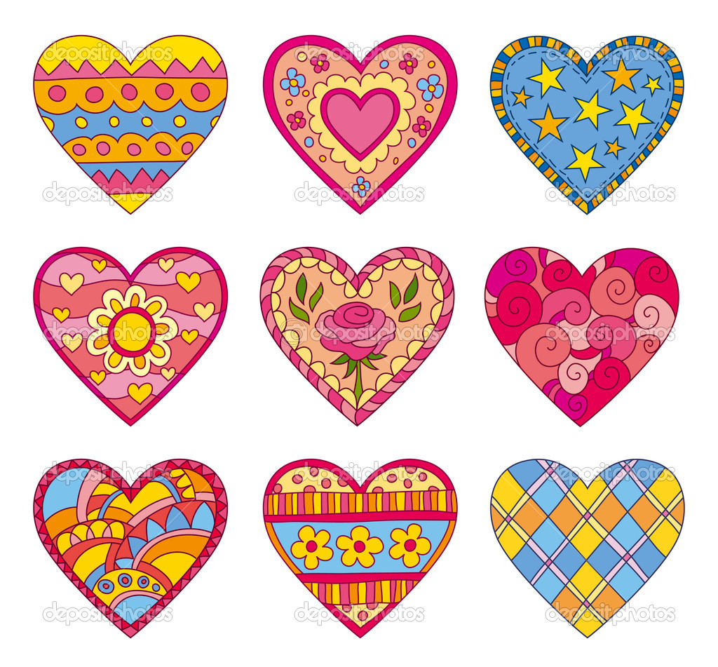 Decorative Vector Hearts