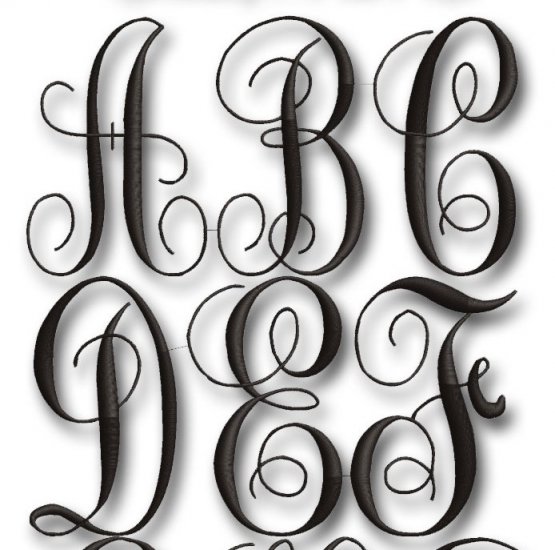 Fancy Letter Monogram Fonts