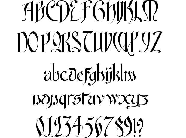 11 Old English Number Fonts Fancy Images