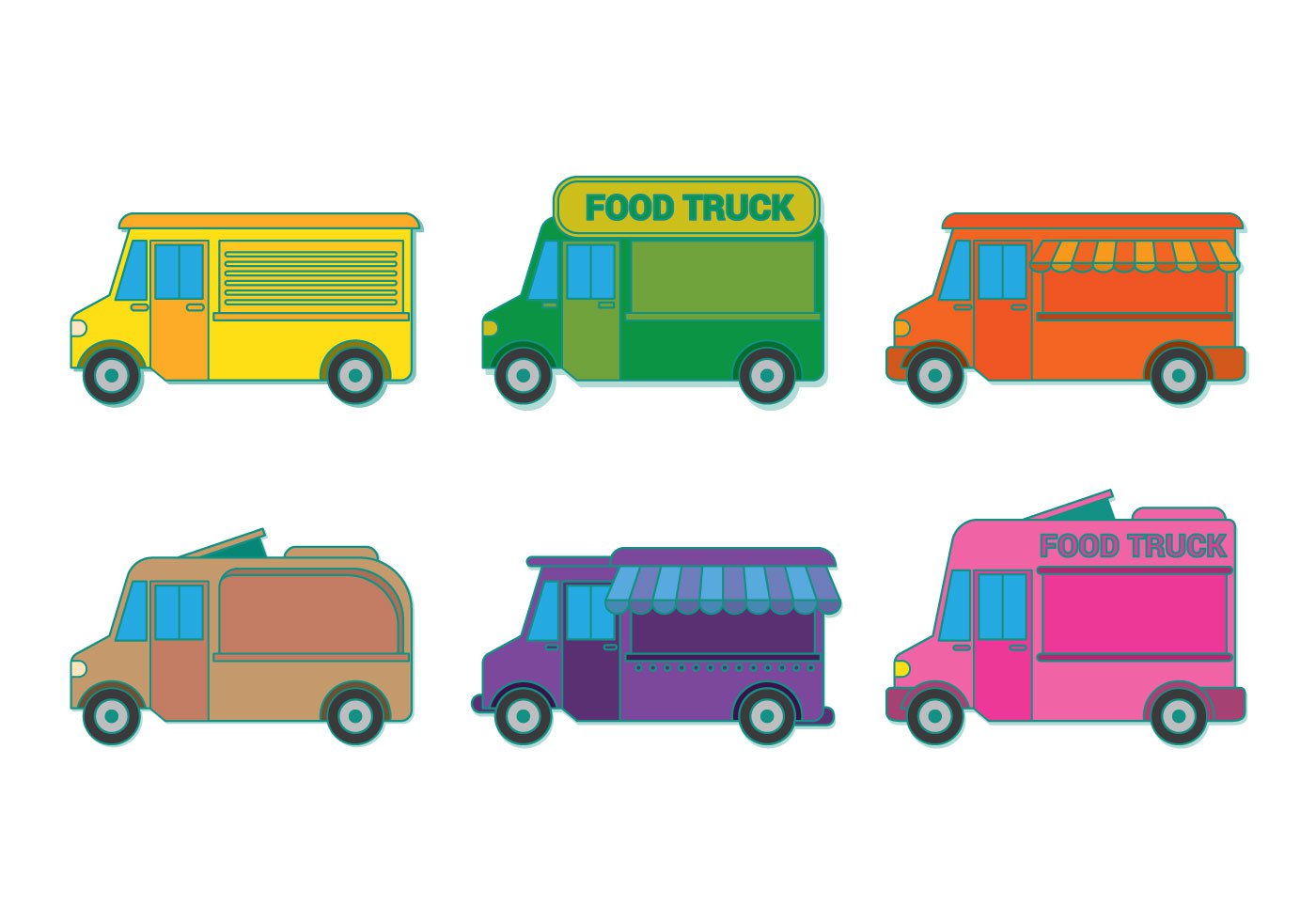 Food Truck Vector Art