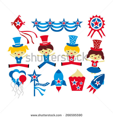 Fourth of July Clip Art Vector