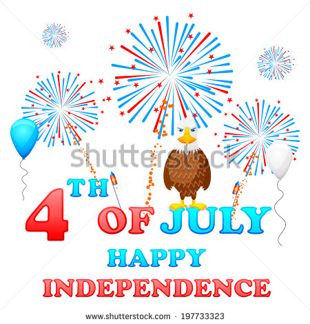 Fourth of July Fireworks Vector