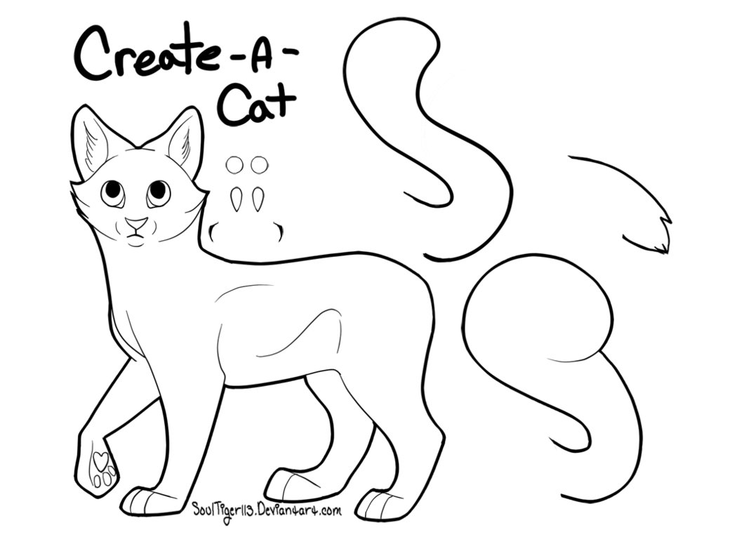 Free Cat Line Art