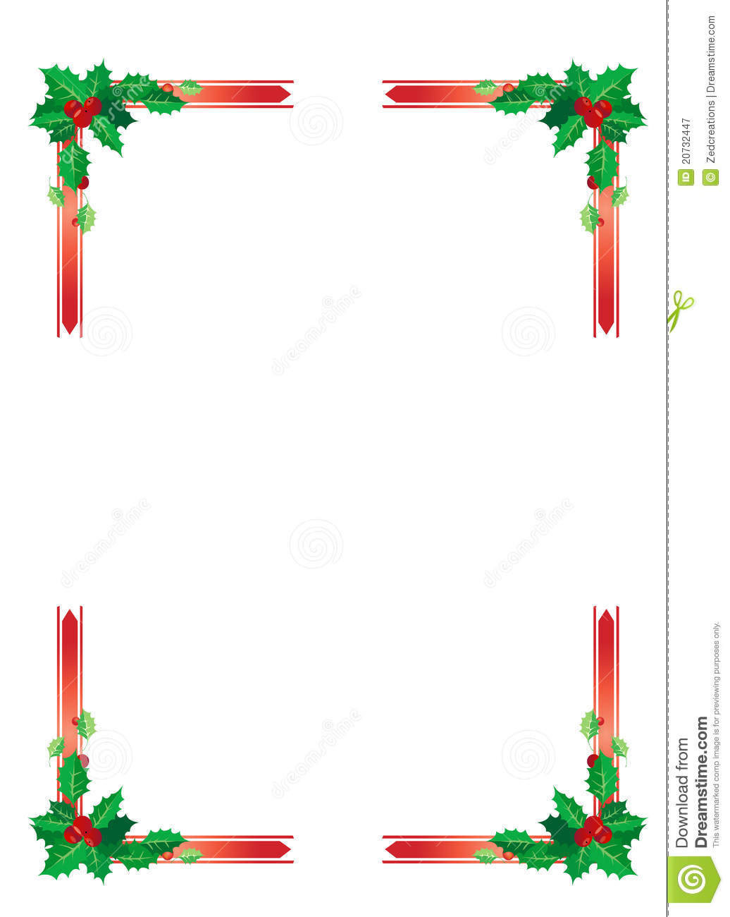 Free Christmas Border Designs for Word
