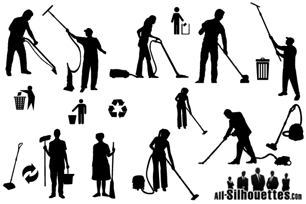 Free Cleaning Clip Art Silhouette