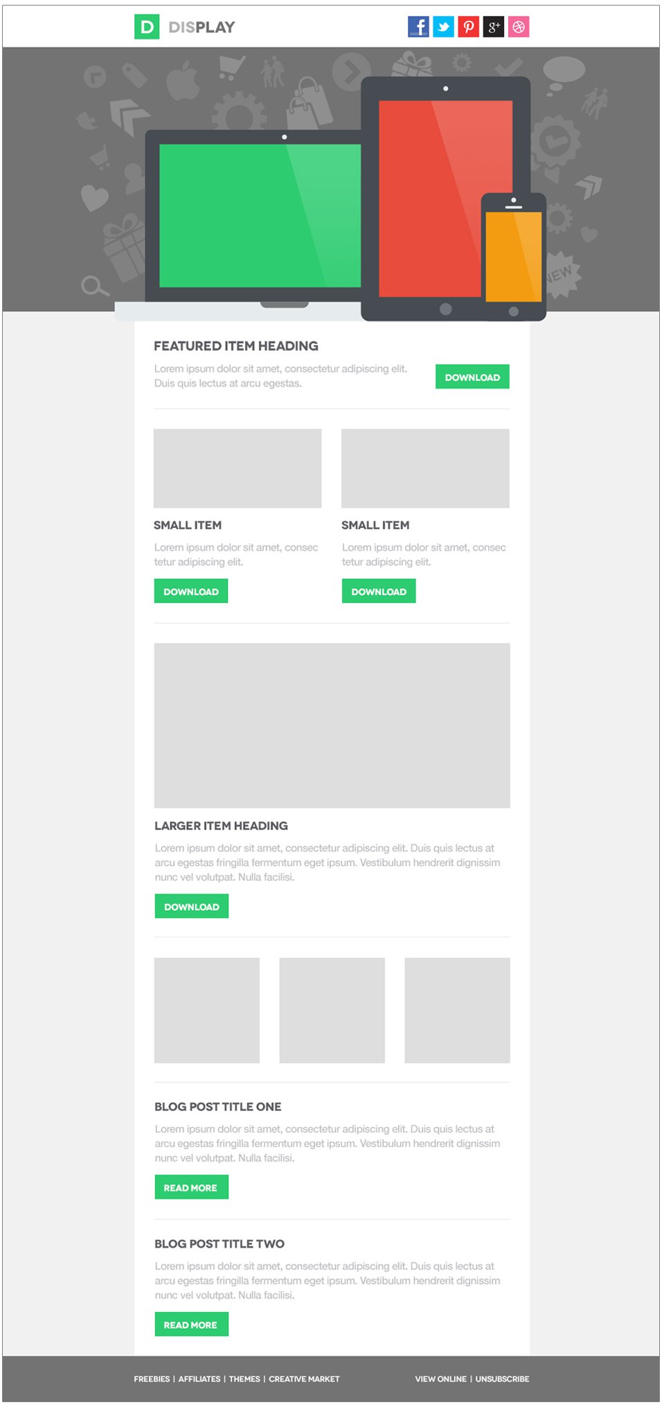 Free Email Newsletter Templates Free Email Newsletter Templates