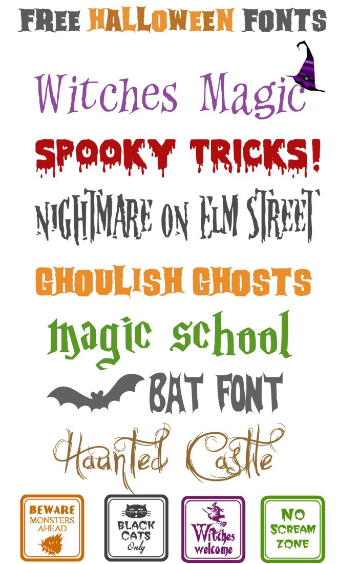 Free Halloween Fonts Free Halloween Fonts