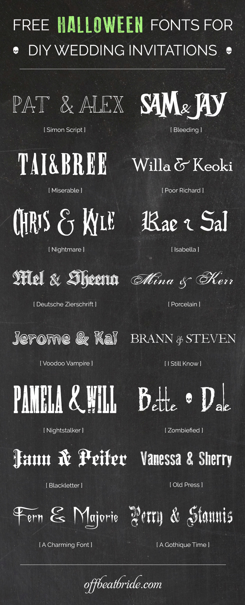 Free Halloween Fonts Free Halloween Fonts