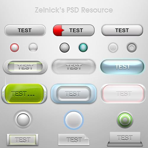 Free PSD Web Buttons