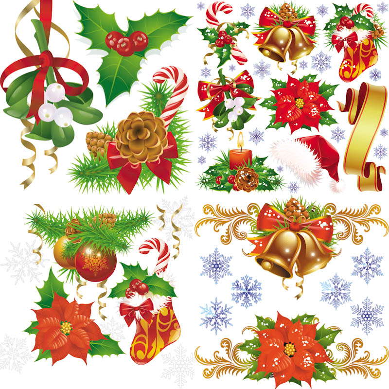 14 Photos of Free Vector Christmas Decorations