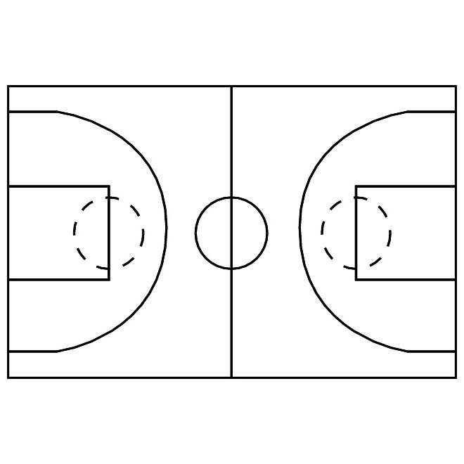 Free Vector Basketball Court Free Vector Basketball Court