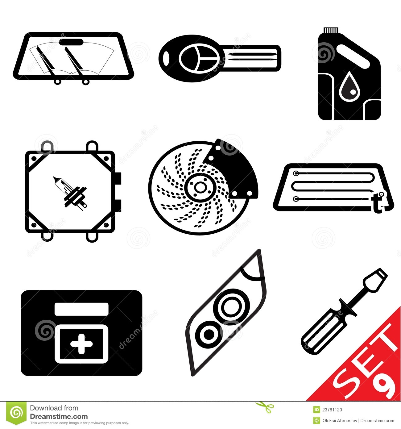 Free Vector Car Parts