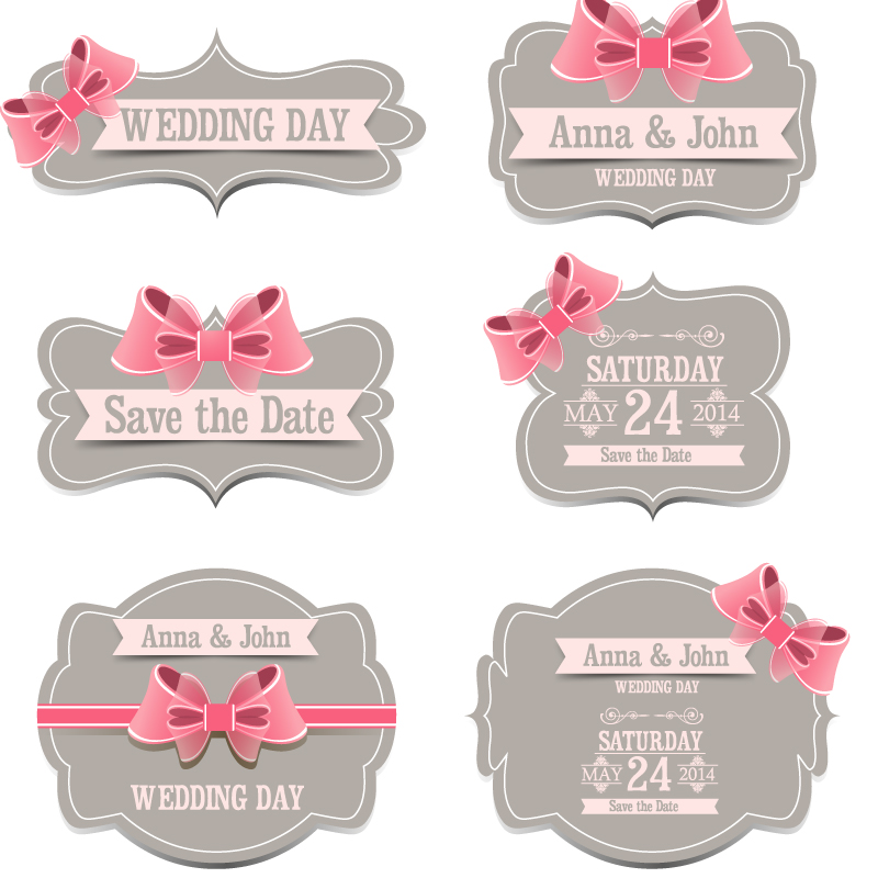 Free Vector Label Ribbon