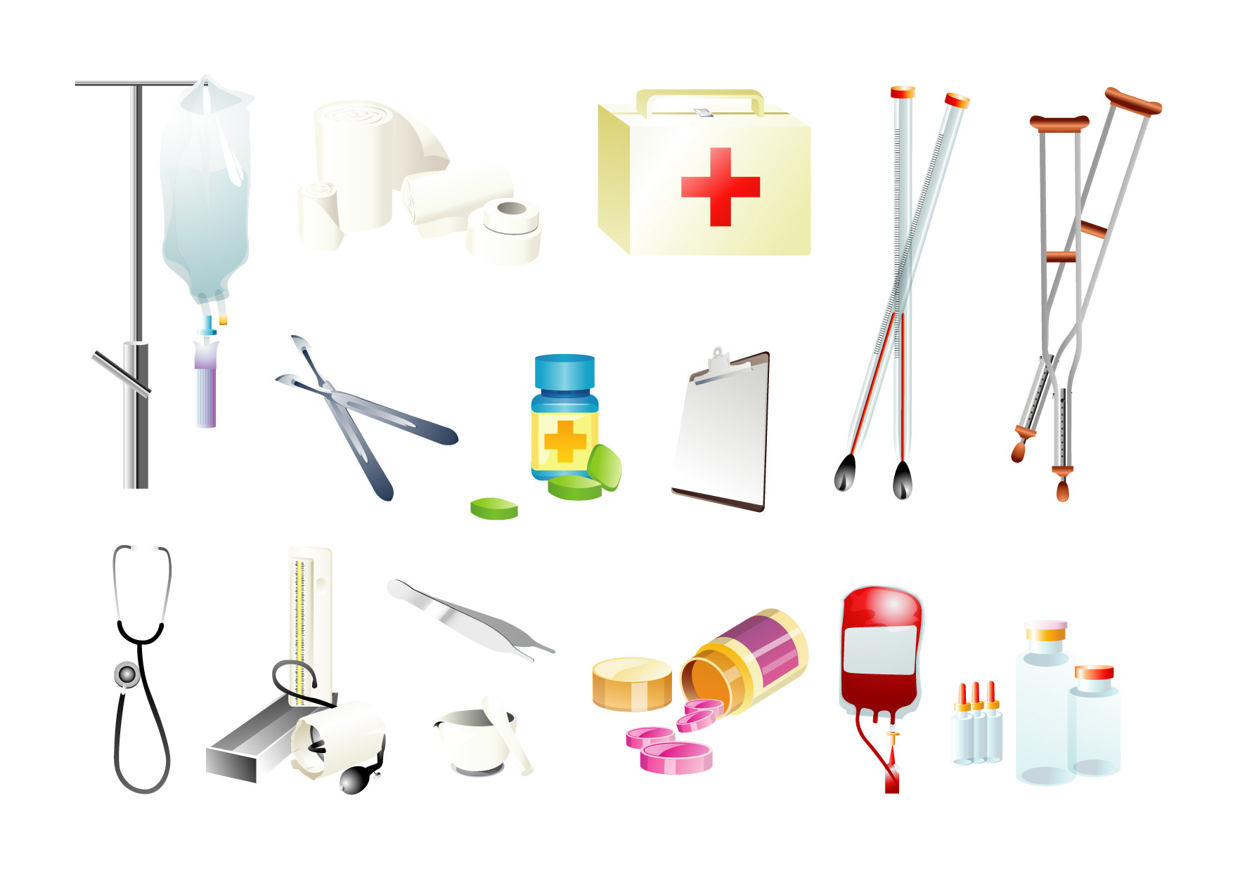 Free Vector Medical Supplies