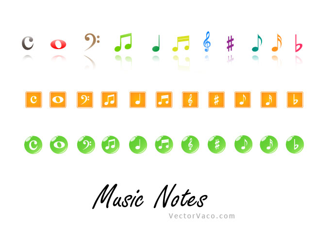 Free Vector Music Notes
