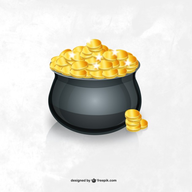 Free Vector Pot of Gold
