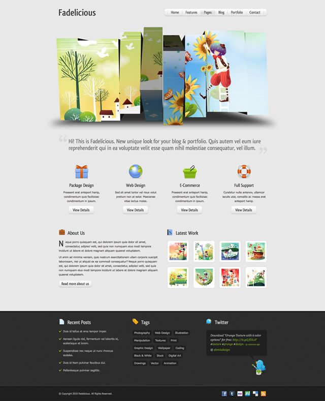 Free Web Design Layout Template