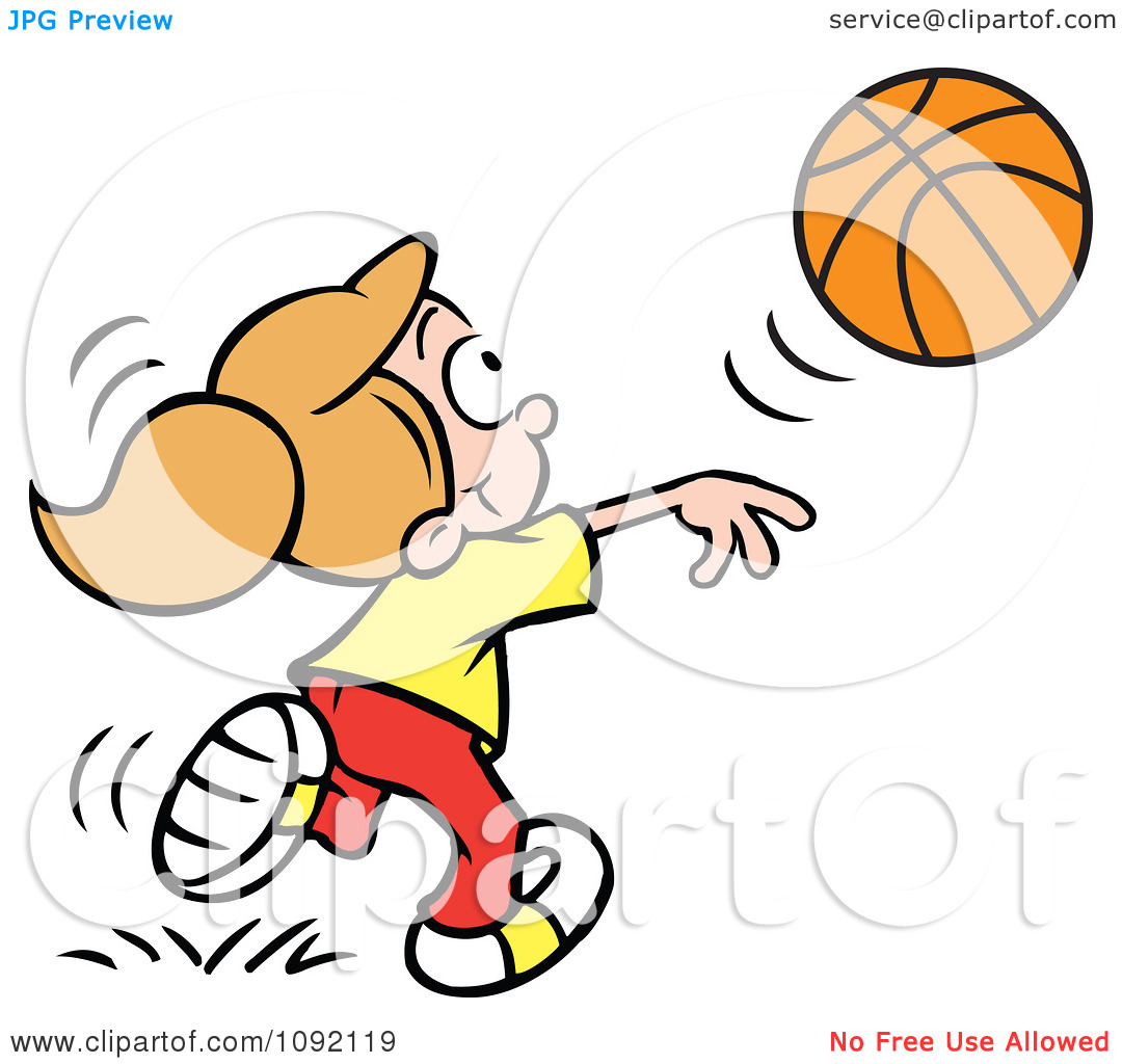 Girl Basketball Player Clip Art