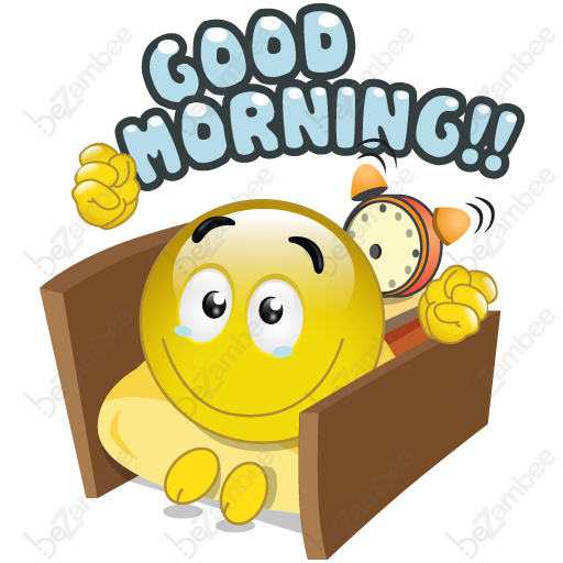 6 Good Morning Emoticons Images