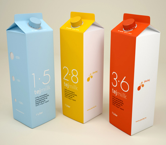 Graphic Design Packaging Milk