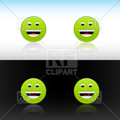 Green Smiley-Face Laughter