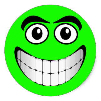 Green Smiley-Face