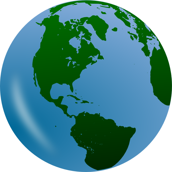 Green World Globe Clip Art