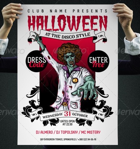 Halloween Costume Flyer Template